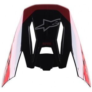 Visera Alpinestars S-M5 Beam Negro Rojo  8983622-1333