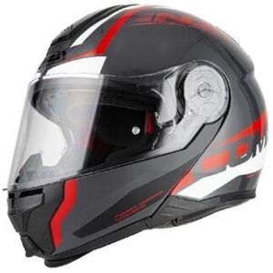 Casco Nzi Combi 2 Duo Shock Antracita Rojo  150299A393