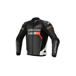 Chaqueta Alpinestars Gp Force Leather Negro Blanco Rojo Fluor  3100822-1231