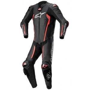 Mono Alpinestars Missile V2 Leather 1 Pc Negro Rojo Fluor  3150122-1030