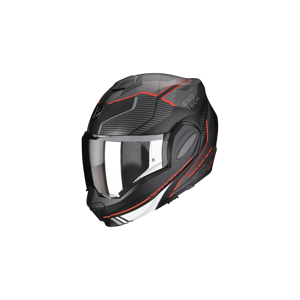 Casco Scorpion Exo-Tech Evo Animo Negro Mate Rojo  118-414-24