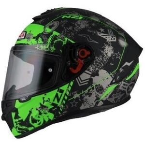 Casco Nzi Trendy Karz Negro Verde  150330A568