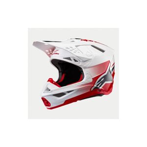 Casco Alpinestars Supertech S-M10 Unite Rojo Blanco Brillo  8301623-3182