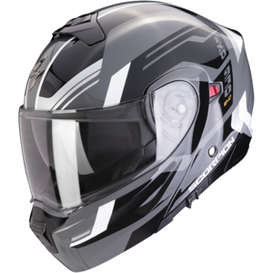 Casco Scorpion Exo-930 Evo Sikon Gris Negro Blanco  194-428-176