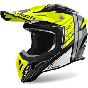 Casco Airoh Aviator Ace 2 Engine Amarillo Brillo  AV22E31