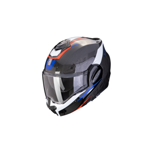 Casco Scorpion Exo-Tech Evo Carbon Rover Negro Rojo Azul  118-433-323