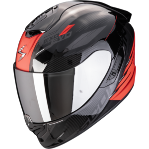 Casco Scorpion Exo 1400 Evo 2 Air Luma Negro Rojo  140-443-24