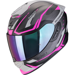 Casco Scorpion Exo 1400 Evo 2 Air Accord Negro Mate Rosa  140-444-179