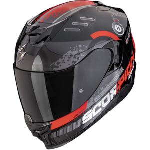 Casco Scorpion Exo 520 Evo Air Titan Negro Metal Rojo  172-448-238