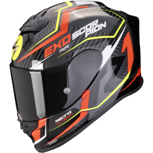 Casco Scorpion Exo R1 Evo Air Coup Negro Rojo Amarillo Fluor  110-442-259