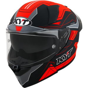 Casco Kyt R2R Led Negro Mate Rojo  Y6R20012