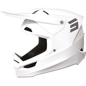 Shot Furious Solid Casco de motocross - Blanco (L)