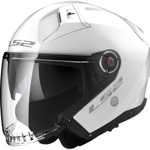 LS2 OF603 Infinity II Solid Casco Jet - Blanco (L)