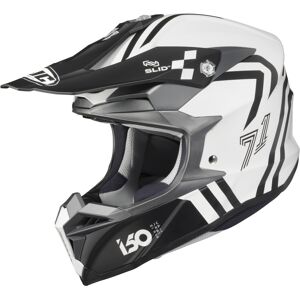 HJC i50 Hex Casco de motocross - Negro Blanco (M)