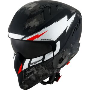 Suomy Armor Hi Volt Casco Jet - Negro Blanco (L)