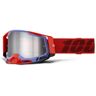 100percent Racecraft Ii Goggles Rojo Mirror Silver