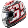 Casco Arai Rx-7V Evo Hayden Reset Negro Blanco Rojo  8007051001