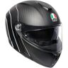 AGV Sportmodular PLK Refractive Carbon casco - Negro Plata (3XL)