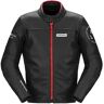 Spidi Genesis Chaqueta de cuero para motocicleta - Negro Rojo (56)