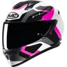 HJC C10 Tins Casco - Negro Blanco Rosa (XS 54 55)