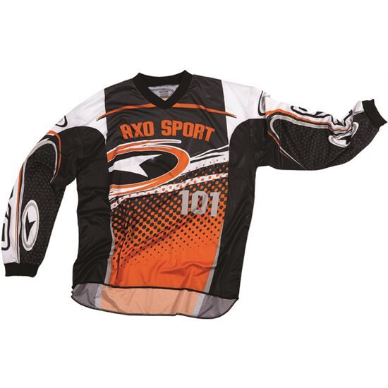 AXO Camiseta Cross  Sr Naranja Blanca