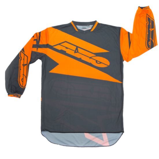 AXO Camiseta  Motion 2 Naranja Gris Enduro Cross Atv