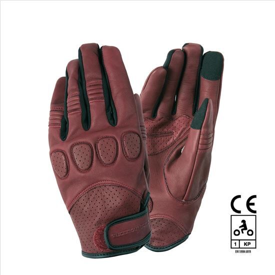 TUCANO Gig Pro Burgundy Piel Homologado Ce Guantes Verano