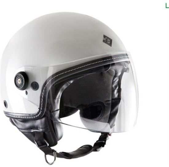 TUCANO Casco Jet  El Mettin Blanco Con Gafas