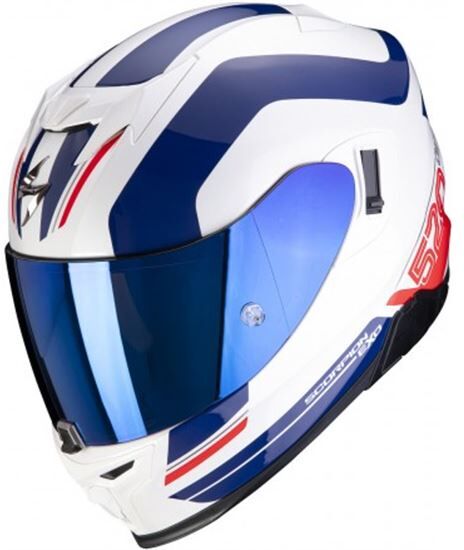 SCORPION Casco  Exo-520 Air Lemans Blanco / Azul / Rojo