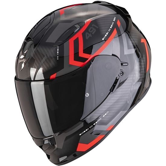 SCORPION Exo-491 Spin Negro Rojo Brillo