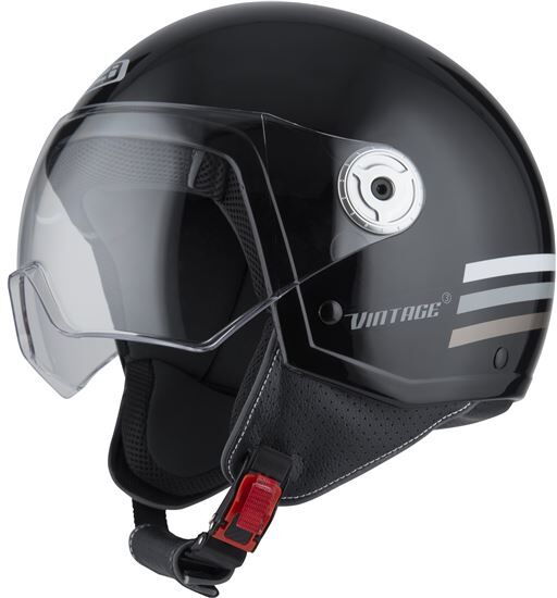 NZI Casco Jet  Vintage 3 Triband Black Antracita