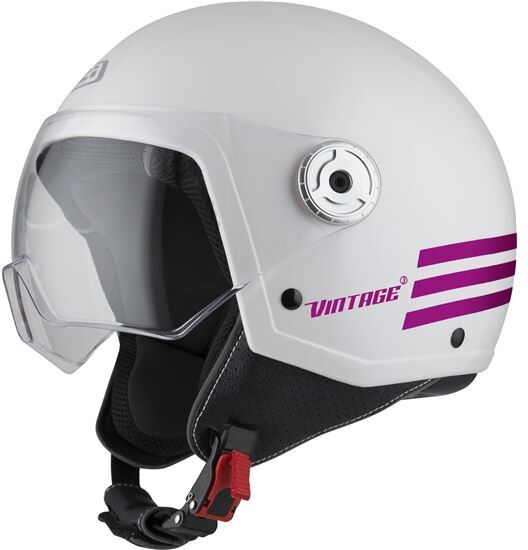 NZI Casco Infantil Jet  Vintage 3 Triband White Pink