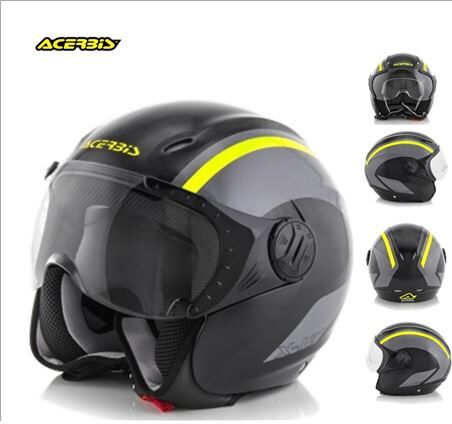 ACERBIS Casco Jet  K-Jet Negro Amarillo