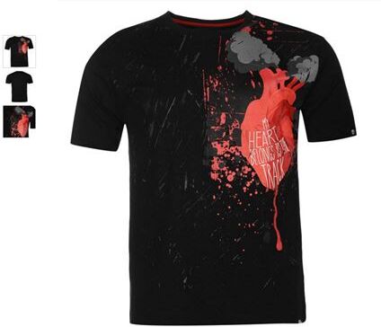 NO FEAR Camiseta Moto Fashion  Moto Graphic Heart Belongs