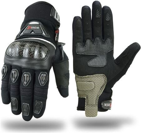 BSTAR Guantes Enduro  Pilot Neopreno Negro Refuerzos Carbono