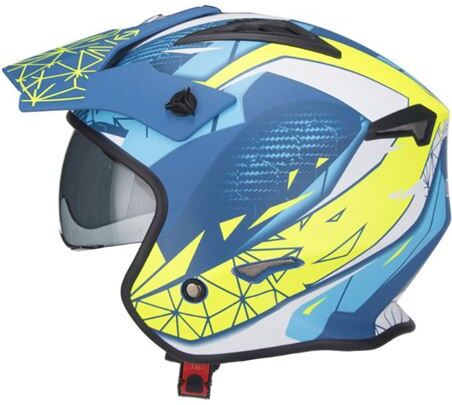 UNIK Ct-07 Artic Amarillo Mate Con Gafas Casco Trial