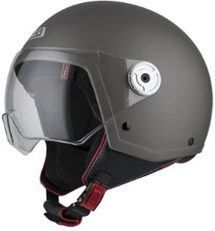 NZI Casco de moto Velca vintage  gris s