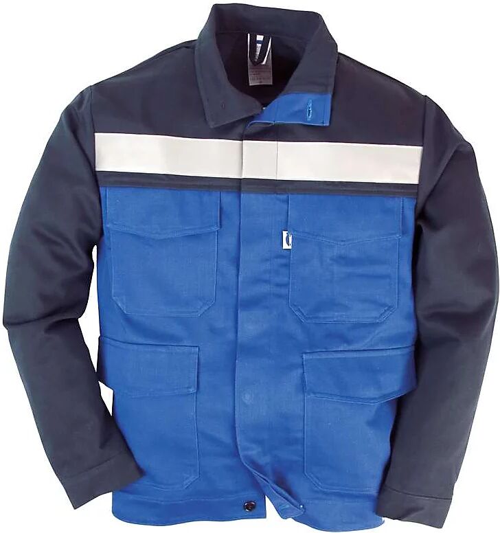 kaiserkraft Chaqueta de protección contra llamas INDURA, azul marino/real, talla 52