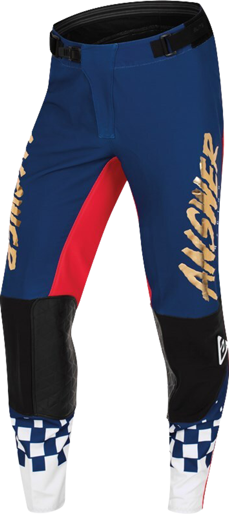 Answer Racing Pantalones de Cross Answer Elite Rojo-Blanco-Azul