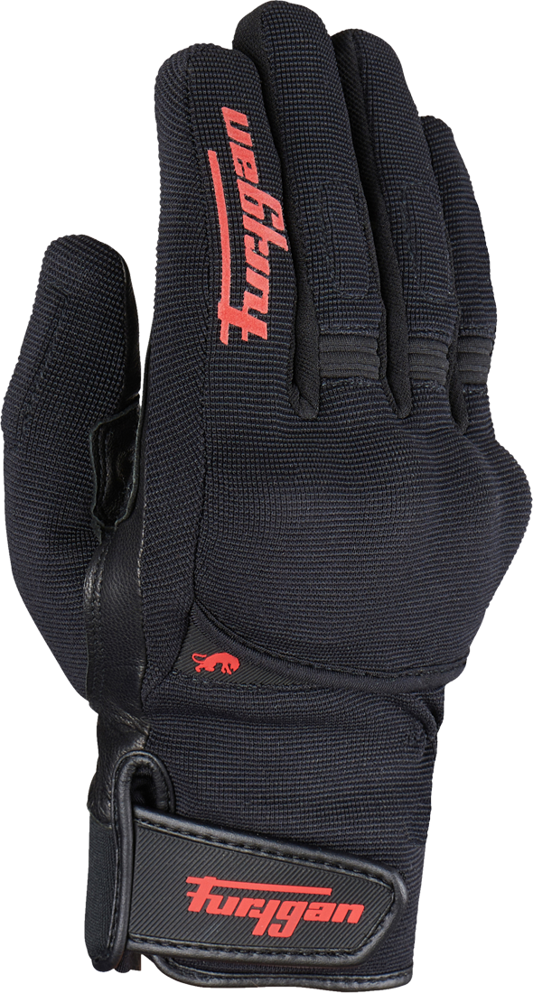 Furygan Guantes de Moto  Jet All Season D3O Mujer Negro-Rojo