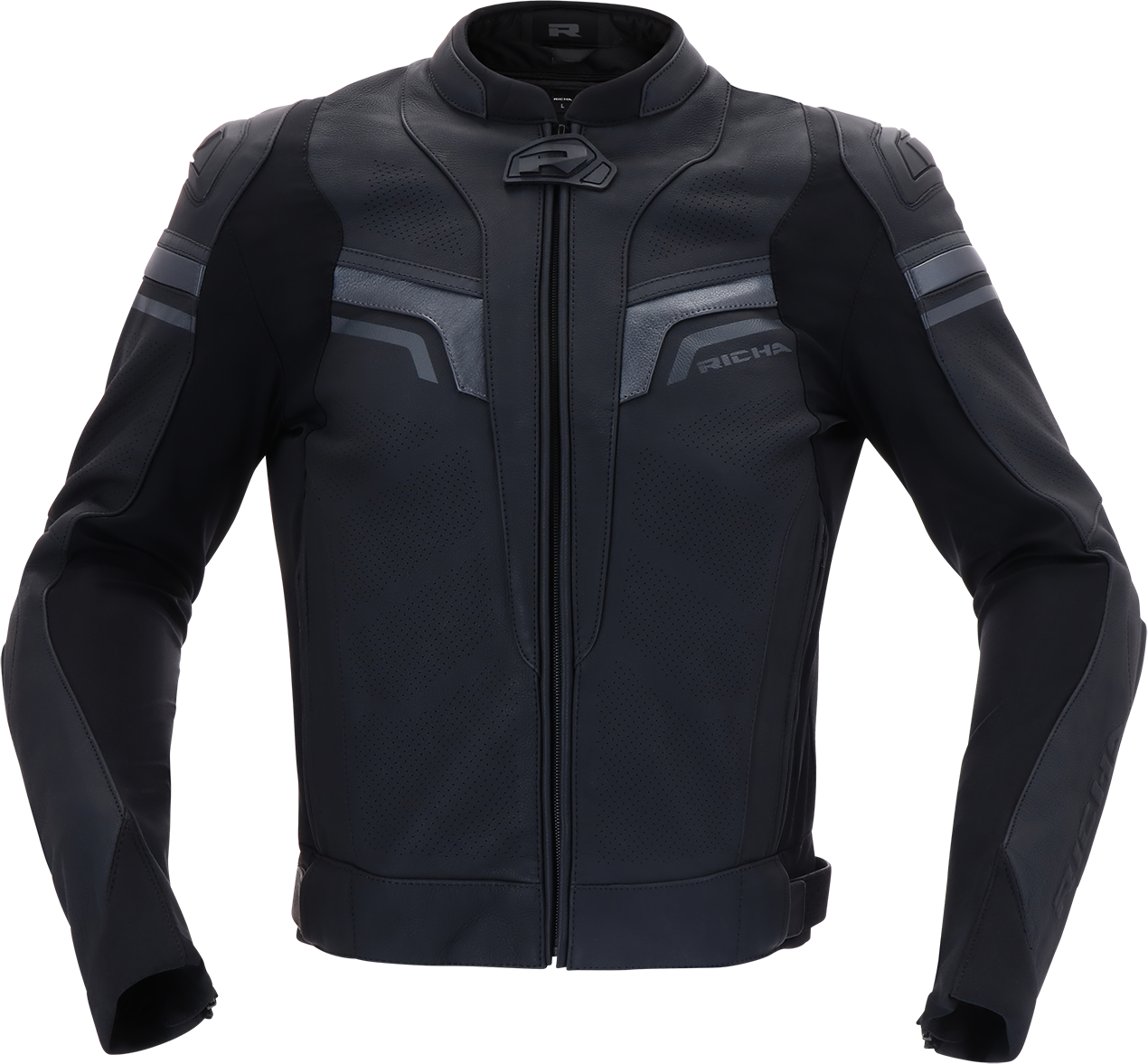 Richa Chaqueta de Moto  Matrix 2 Negro-Gris Oscuro