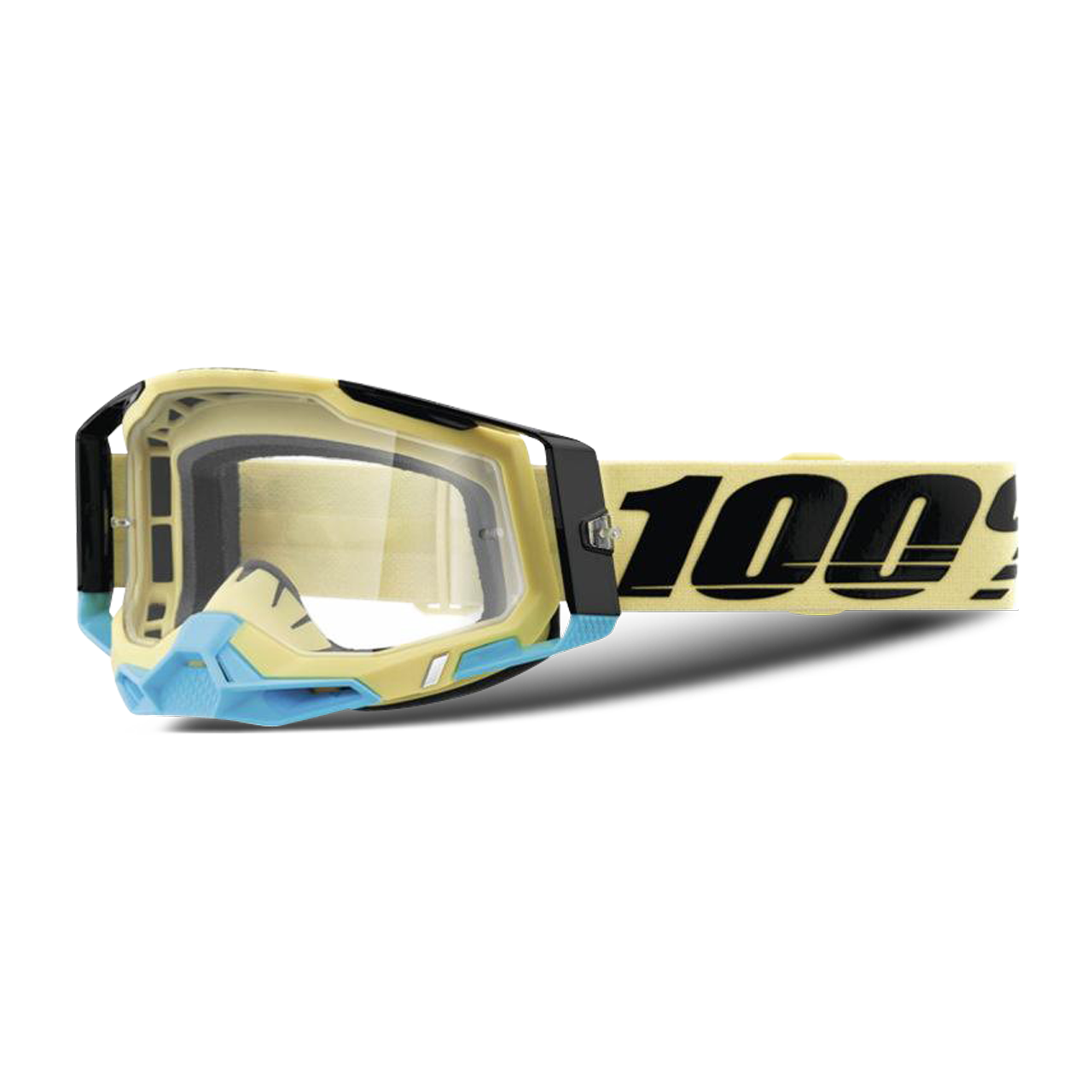 100% Gafas de Cross  Racecraft 2 Airblast Amarillo-Negro