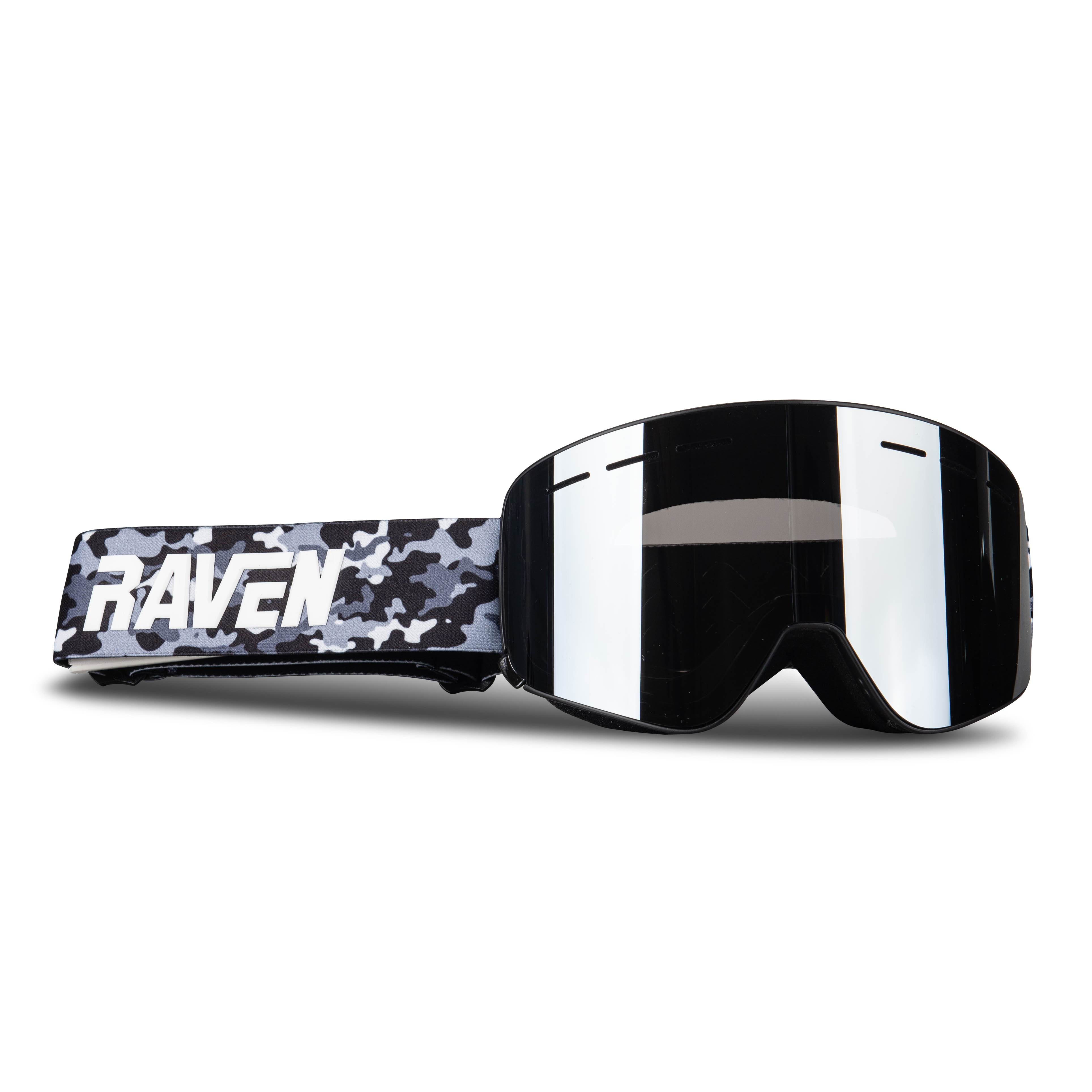 Raven Gafas de Nieve  Edge VentMax Magnetic Camuflaje-Blanco