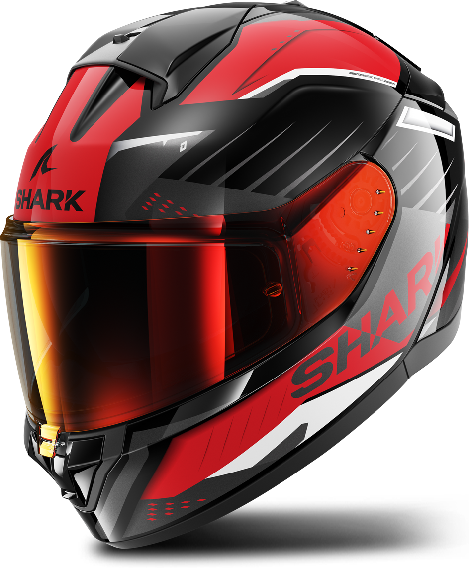 Shark Casco Integral  Ridill 2 Berserk Negro-Antracita-Rojo