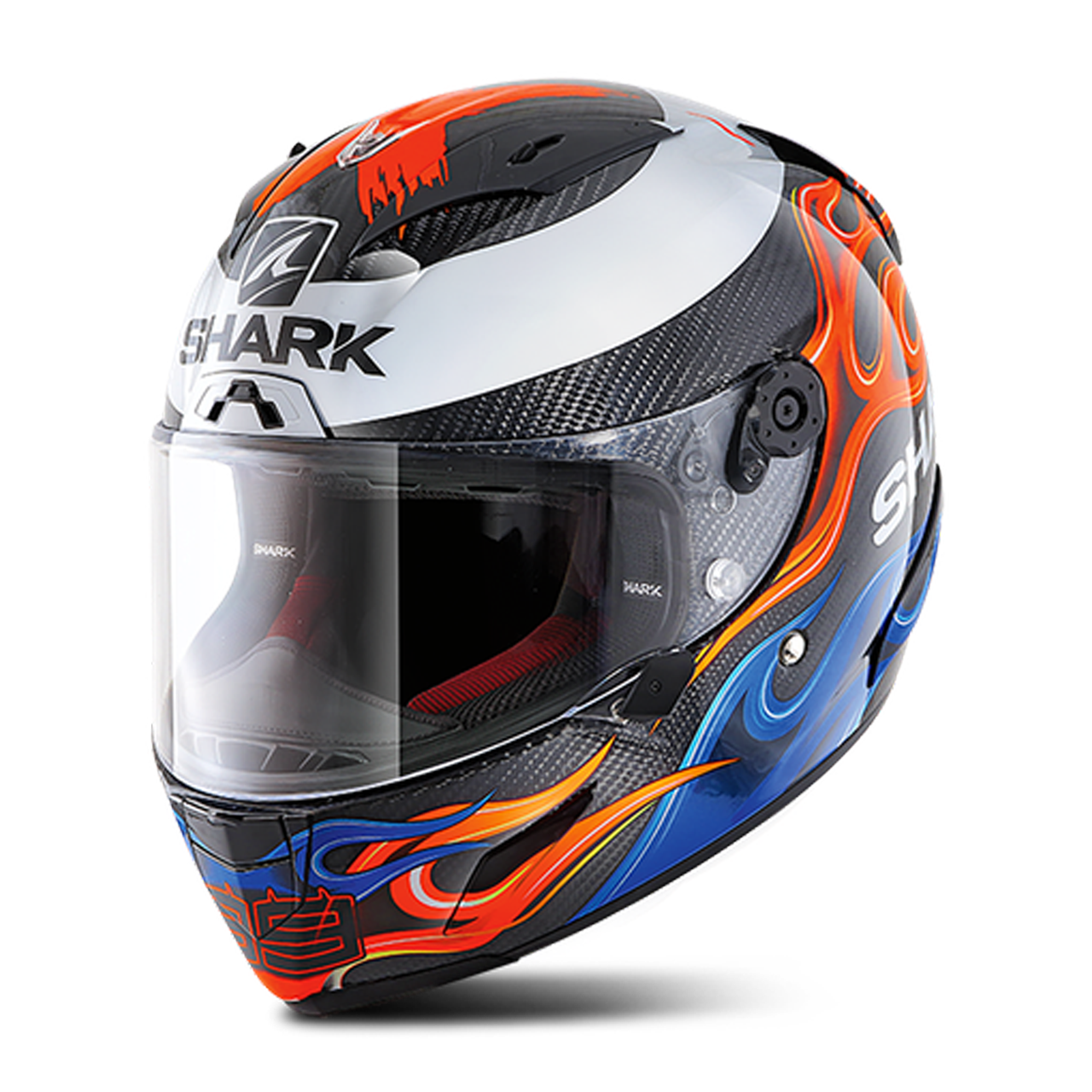 Shark Casco Integral  Race-R Pro Carbon Lorenzo 2019 Carbono-Azul-Rojo