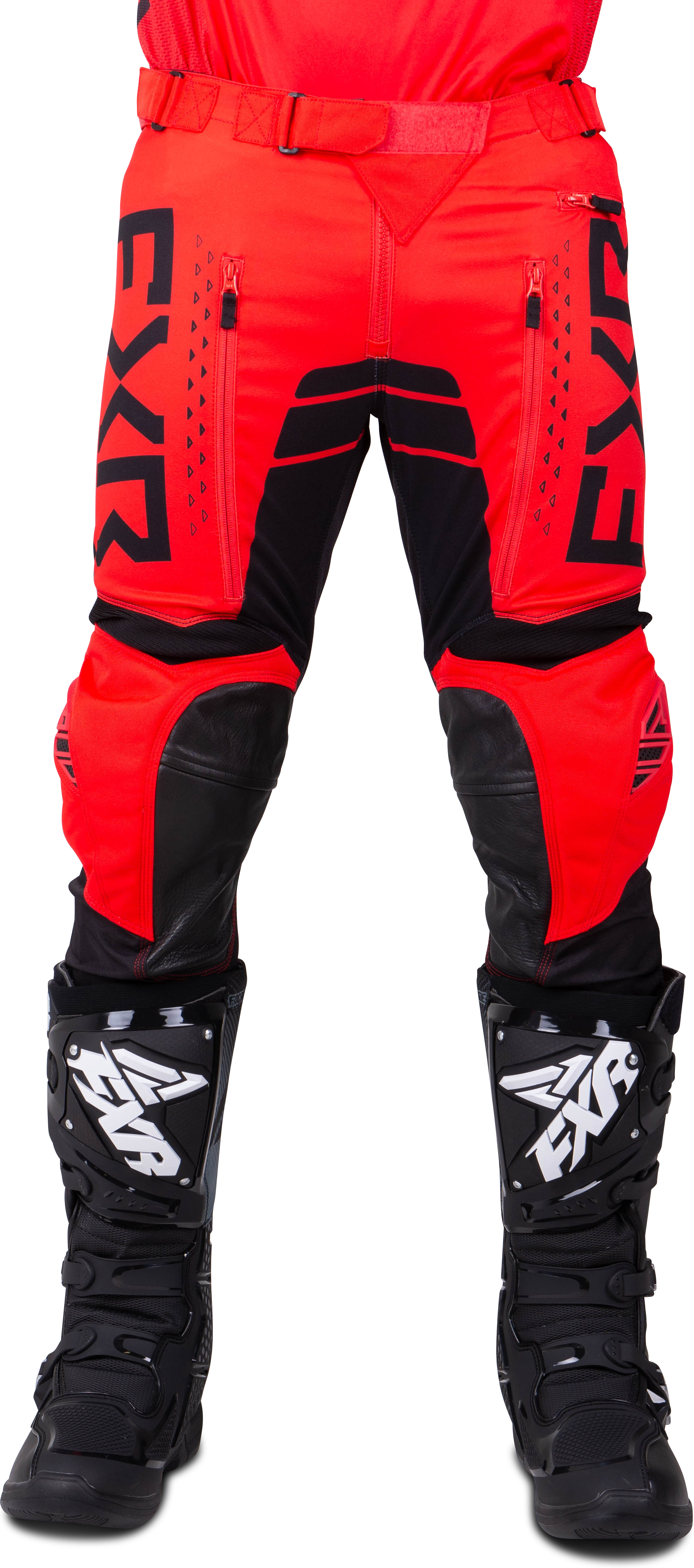 FXR Pantalones de Cross  Contender Rojo-Negro