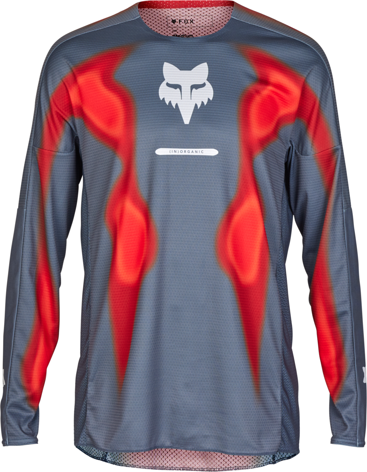 FOX Camiseta de Cross  360 Volatile Gris-Rojo