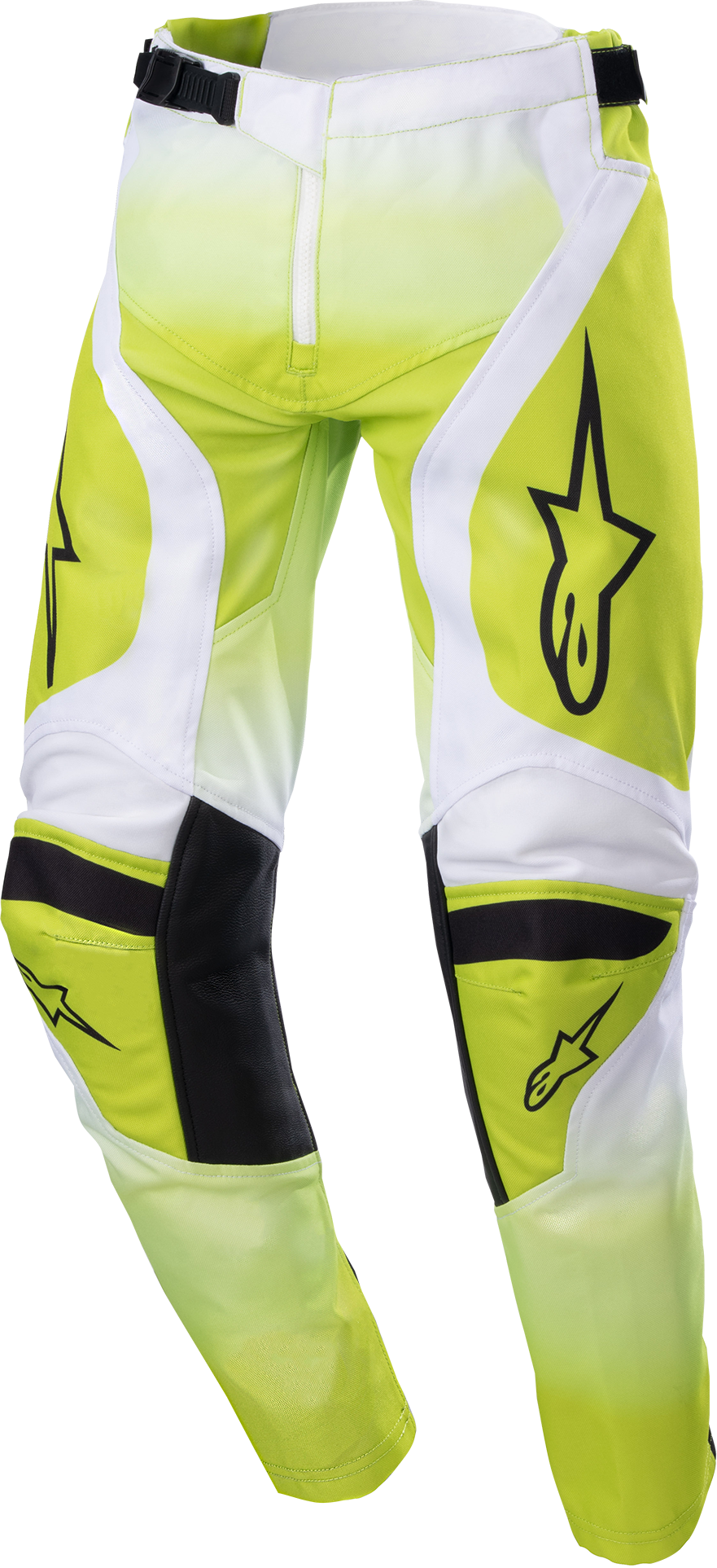 Alpinestars Pantalones de Cross  Racer Push Amarillo Flúor-Blanco