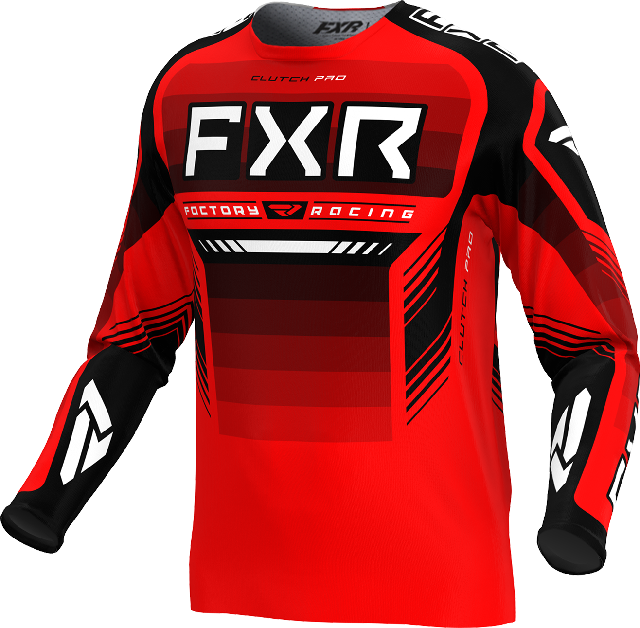 FXR Camiseta de Cross  Clutch Pro Rojo-Negro