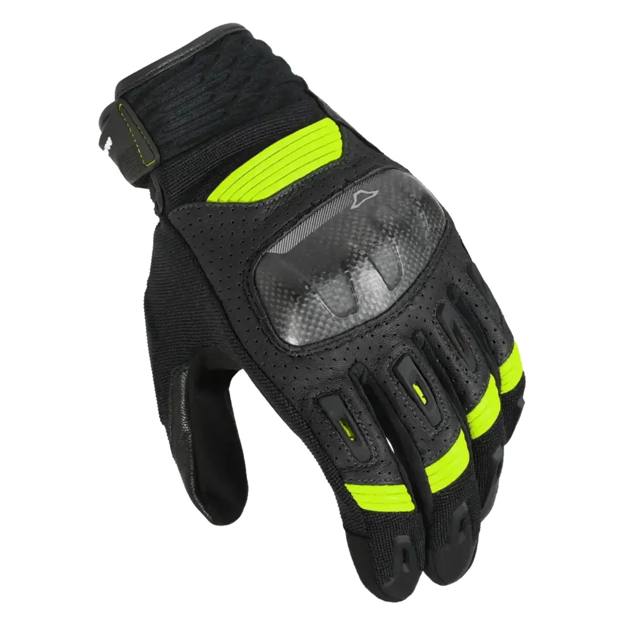 Macna Guantes de Moto  Rime Negro-Amarillo